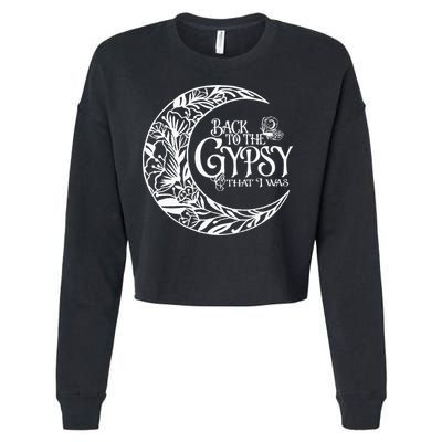 Back To The Gypsy That I Was Cropped Pullover Crew