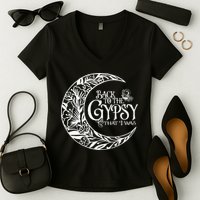 Back To The Gypsy That I Was Women's V-Neck T-Shirt