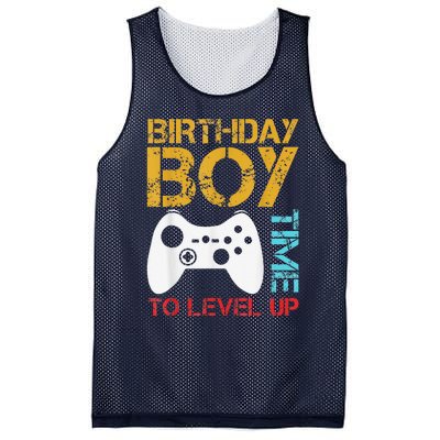 Birthday Time To Level Up Video Gamer Mesh Reversible Basketball Jersey Tank