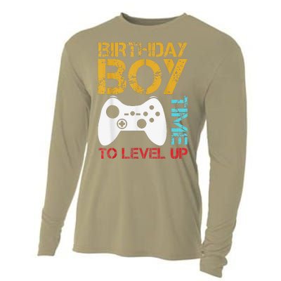 Birthday Time To Level Up Video Gamer Cooling Performance Long Sleeve Crew