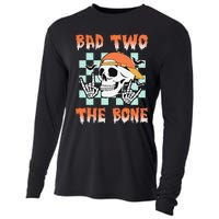 Bad Two The Bone Party 2 Years Old 2nd Birthday Gift Cooling Performance Long Sleeve Crew