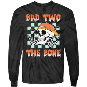 Bad Two The Bone Party 2 Years Old 2nd Birthday Gift Tie-Dye Long Sleeve Shirt