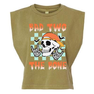 Bad Two The Bone Party 2 Years Old 2nd Birthday Gift Garment-Dyed Women's Muscle Tee