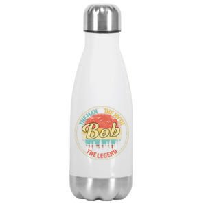 Bob The The Myth The Legend Personalized Name Gift Stainless Steel Insulated Water Bottle