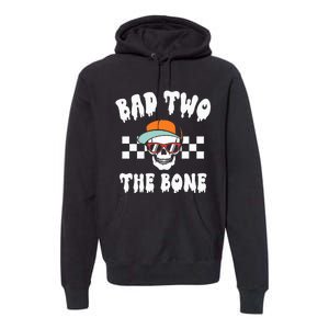 Bad To The Bone Skeleton Halloween Two Birthday Premium Hoodie