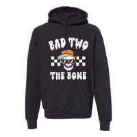 Bad To The Bone Skeleton Halloween Two Birthday Premium Hoodie