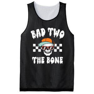 Bad To The Bone Skeleton Halloween Two Birthday Mesh Reversible Basketball Jersey Tank