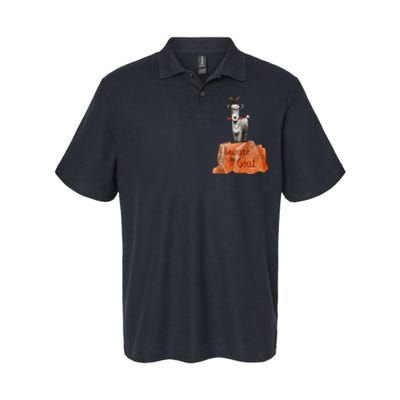 Beware The Thunder Goat On The Mountain! Softstyle Adult Sport Polo