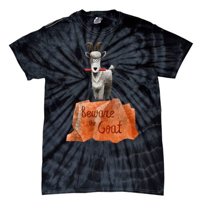 Beware The Thunder Goat On The Mountain! Tie-Dye T-Shirt