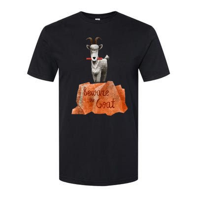 Beware The Thunder Goat On The Mountain! Softstyle® CVC T-Shirt