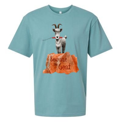 Beware The Thunder Goat On The Mountain! Sueded Cloud Jersey T-Shirt