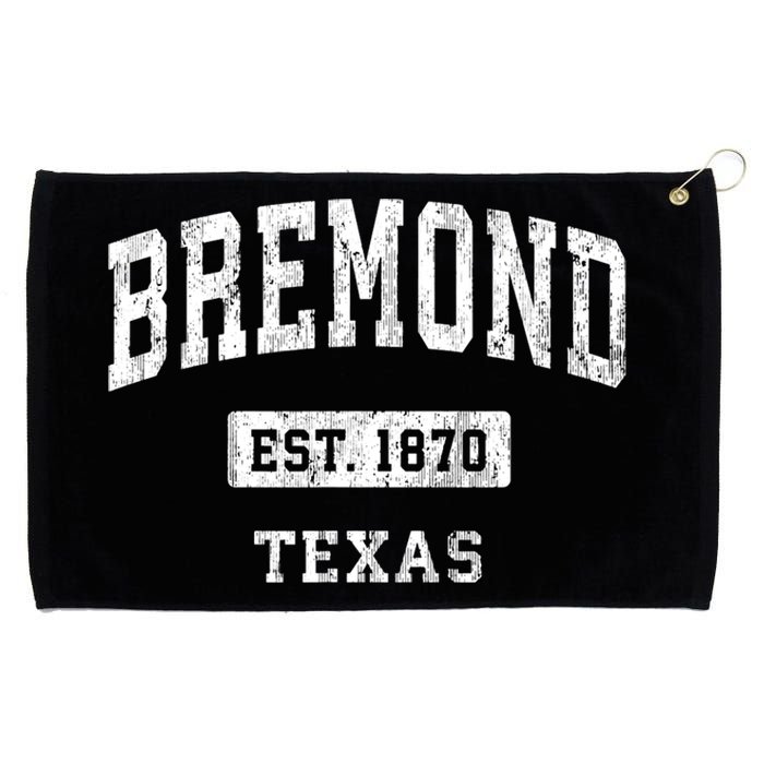 Bremond Texas Tx Vintage Sports Established Grommeted Golf Towel