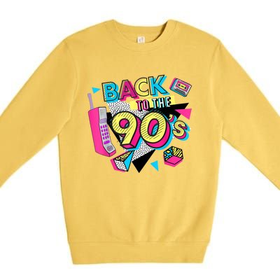 Back To The 90s Outfits Retro Costume Party Cassette Tape Premium Crewneck Sweatshirt