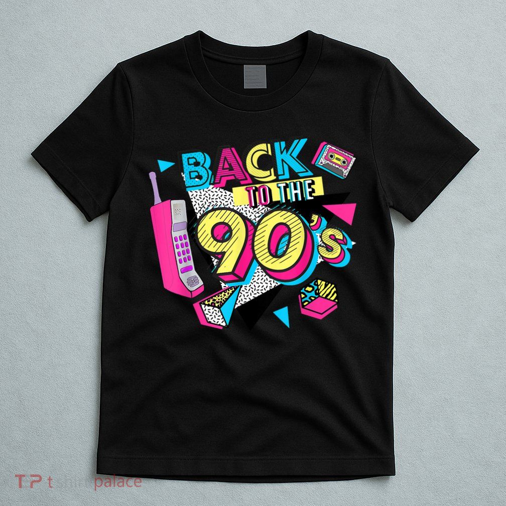 Back To The 90s Outfits Retro Costume Party Cassette Tape T-Shirt