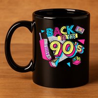 Back To The 90s Outfits Retro Costume Party Cassette Tape 11oz C Handle Ceramic Mug