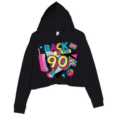 Back To The 90s Outfits Retro Costume Party Cassette Tape Crop Fleece Hoodie