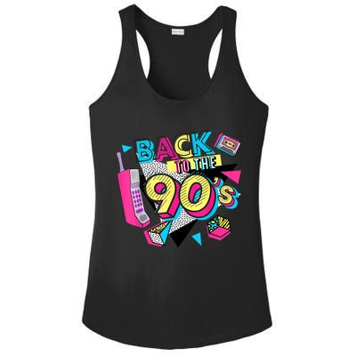 Back To The 90s Outfits Retro Costume Party Cassette Tape Ladies PosiCharge Competitor Racerback Tank