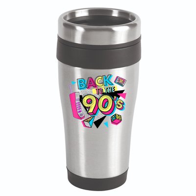 Back To The 90s Outfits Retro Costume Party Cassette Tape 16oz Travel Tumbler