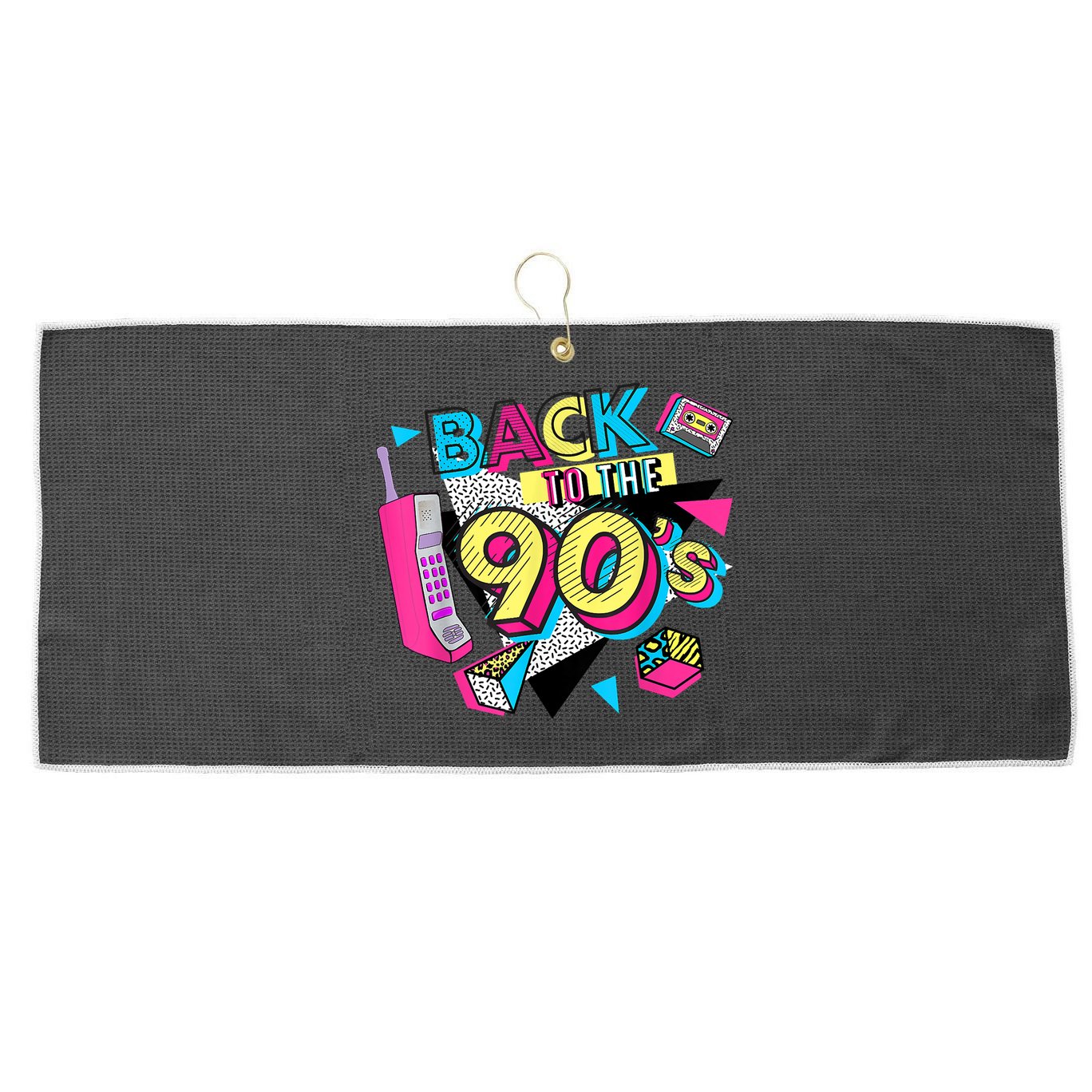 Back To The 90s Outfits Retro Costume Party Cassette Tape Large Microfiber Waffle Golf Towel