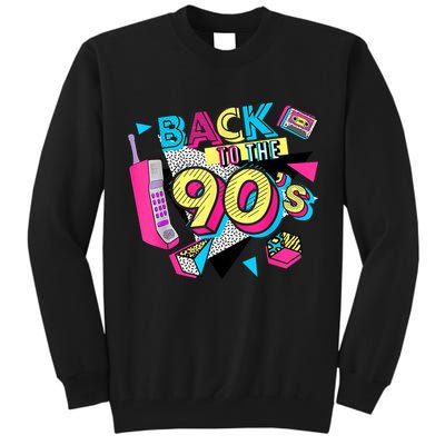 Back To The 90s Outfits Retro Costume Party Cassette Tape Tall Sweatshirt