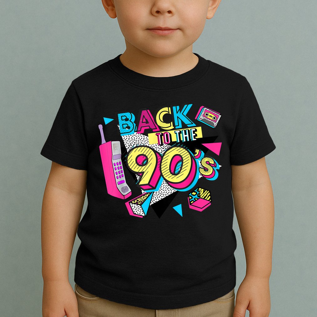 Back To The 90s Outfits Retro Costume Party Cassette Tape Toddler T-Shirt