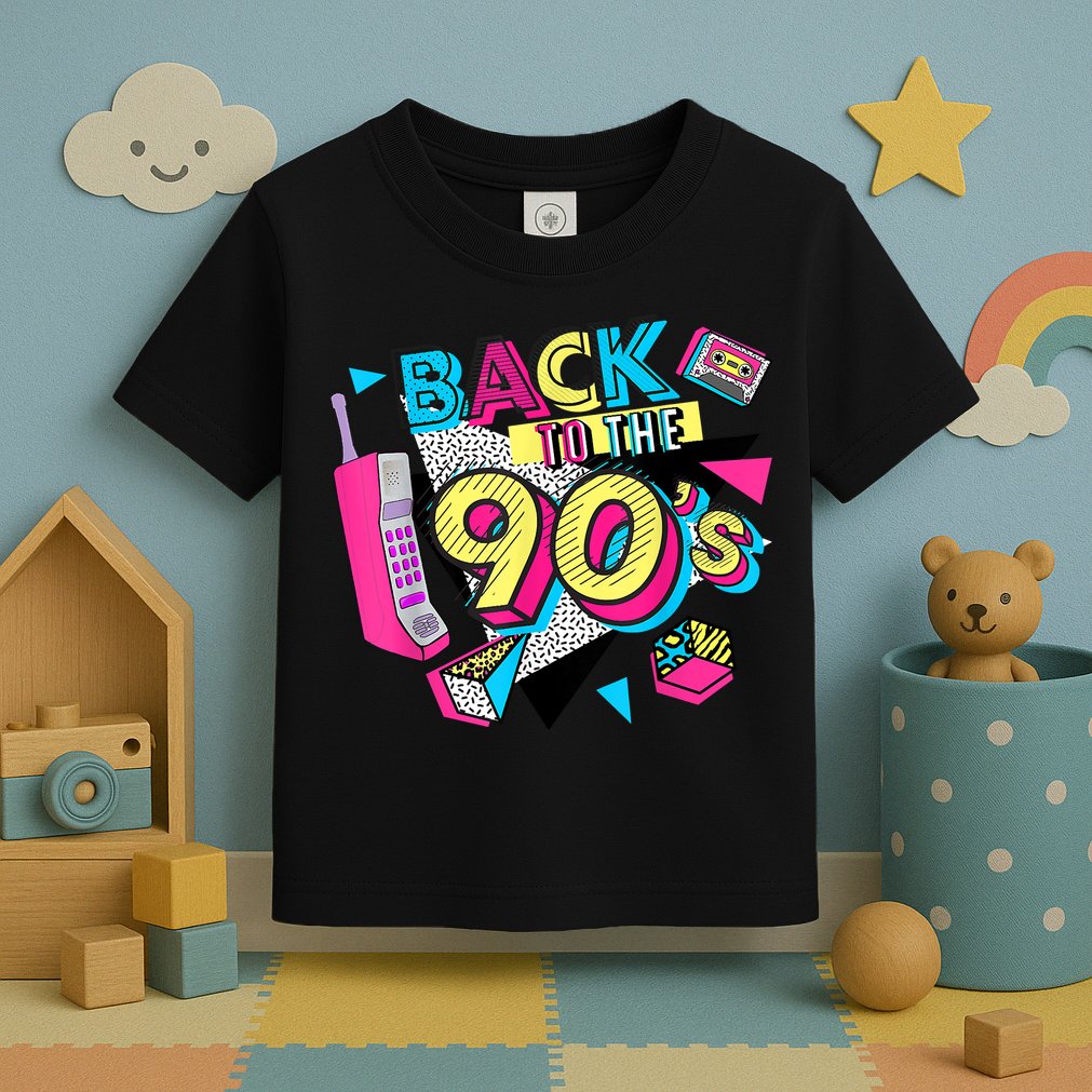 Back To The 90s Outfits Retro Costume Party Cassette Tape Toddler T-Shirt