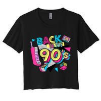 Back To The 90s Outfits Retro Costume Party Cassette Tape Women's Crop Top Tee