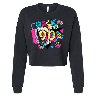 Back To The 90s Outfits Retro Costume Party Cassette Tape Cropped Pullover Crew