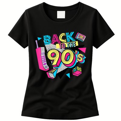 Back To The 90s Outfits Retro Costume Party Cassette Tape Womens T-Shirt