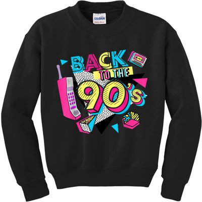 Back To The 90s Outfits Retro Costume Party Cassette Tape Kids Sweatshirt