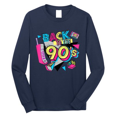 Back To The 90s Outfits Retro Costume Party Cassette Tape Long Sleeve Shirt