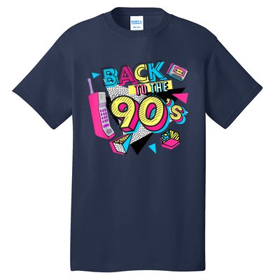 Back To The 90s Outfits Retro Costume Party Cassette Tape Tall T-Shirt