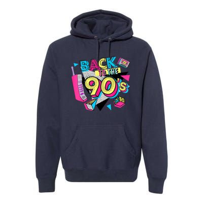 Back To The 90s Outfits Retro Costume Party Cassette Tape Premium Hoodie