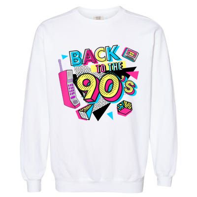 Back To The 90s Outfits Retro Costume Party Cassette Tape Garment-Dyed Sweatshirt