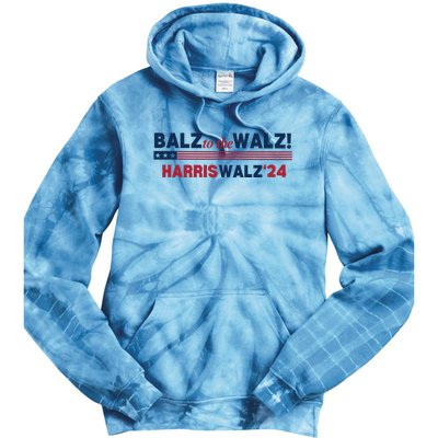 Balz To The Walz Harris Walz 24 Tie Dye Hoodie