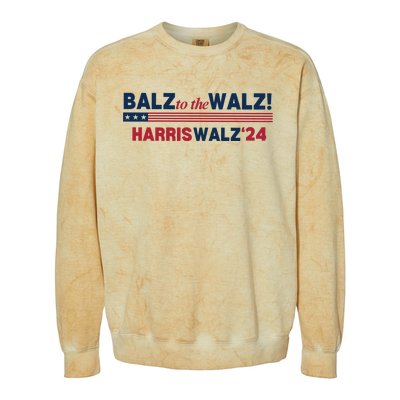 Balz To The Walz Harris Walz 24 Colorblast Crewneck Sweatshirt