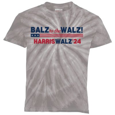 Balz To The Walz Harris Walz 24 Kids Tie-Dye T-Shirt