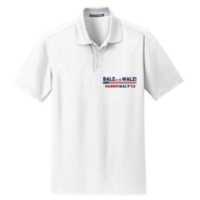 Balz To The Walz Harris Walz 24 Dry Zone Grid Polo