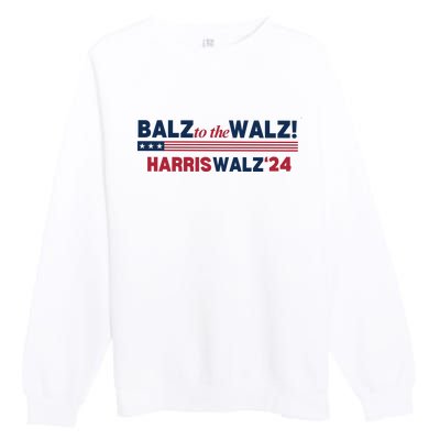 Balz To The Walz Harris Walz 24 Premium Crewneck Sweatshirt