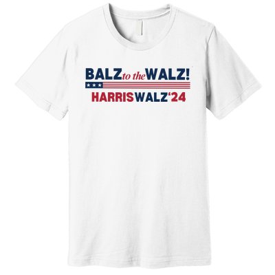 Balz To The Walz Harris Walz 24 Premium T-Shirt