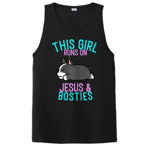 Boston Terrier This Girl Runs On Jesus And Boston Terriers PosiCharge Competitor Tank