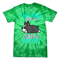 Boston Terrier This Girl Runs On Jesus And Boston Terriers Tie-Dye T-Shirt