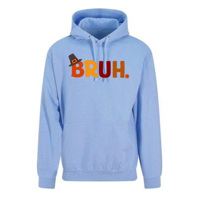 Bruh Thanksgiving Teens Thanksgiving Bruh Unisex Surf Hoodie