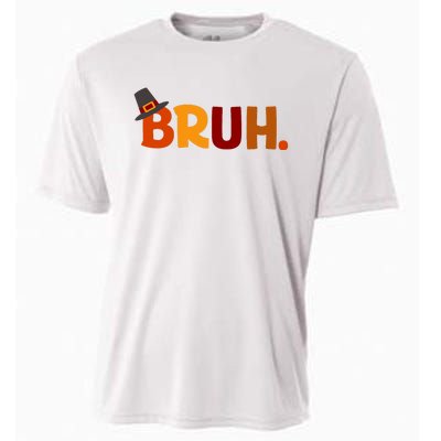 Bruh Thanksgiving Teens Thanksgiving Bruh Cooling Performance Crew T-Shirt