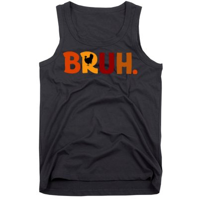 Bruh Thanksgiving Teens Turkey Bruh Tank Top