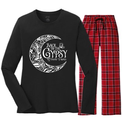 Back To The Gypsy That I Was Women's Long Sleeve Flannel Pajama Set 