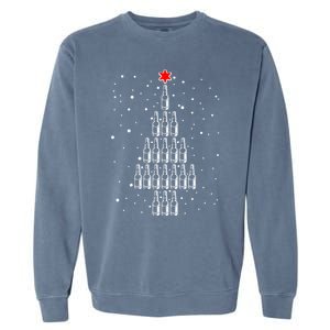 Beer Tree Ugly Christmas Garment-Dyed Sweatshirt