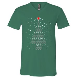 Beer Tree Ugly Christmas V-Neck T-Shirt