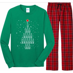 Beer Tree Ugly Christmas Long Sleeve Pajama Set