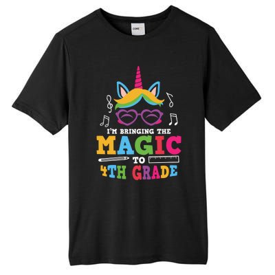 Bringing The Unicorn Magic To Fourth Grade Cute 4Th Grade Gift Tall Fusion ChromaSoft Performance T-Shirt